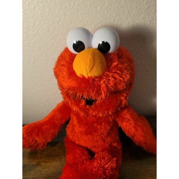 Tickle Me Elmo Sesame Street Laughing Talking Stuffed Plush Toy 15" Working - Picture 2 of 5